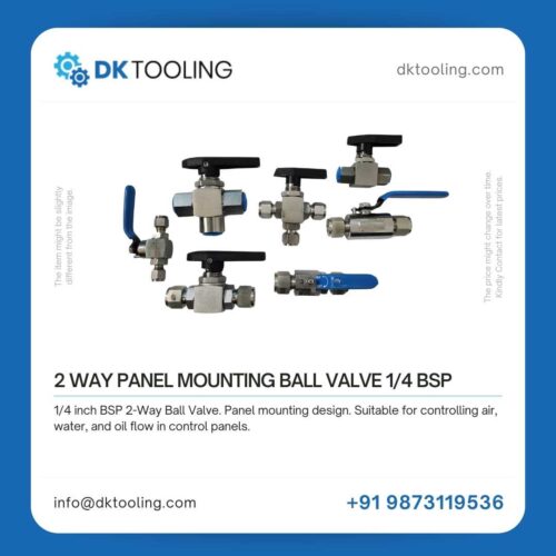 2 WAY PANEL MOUNTING BALL VALVE 1/4 BSP
