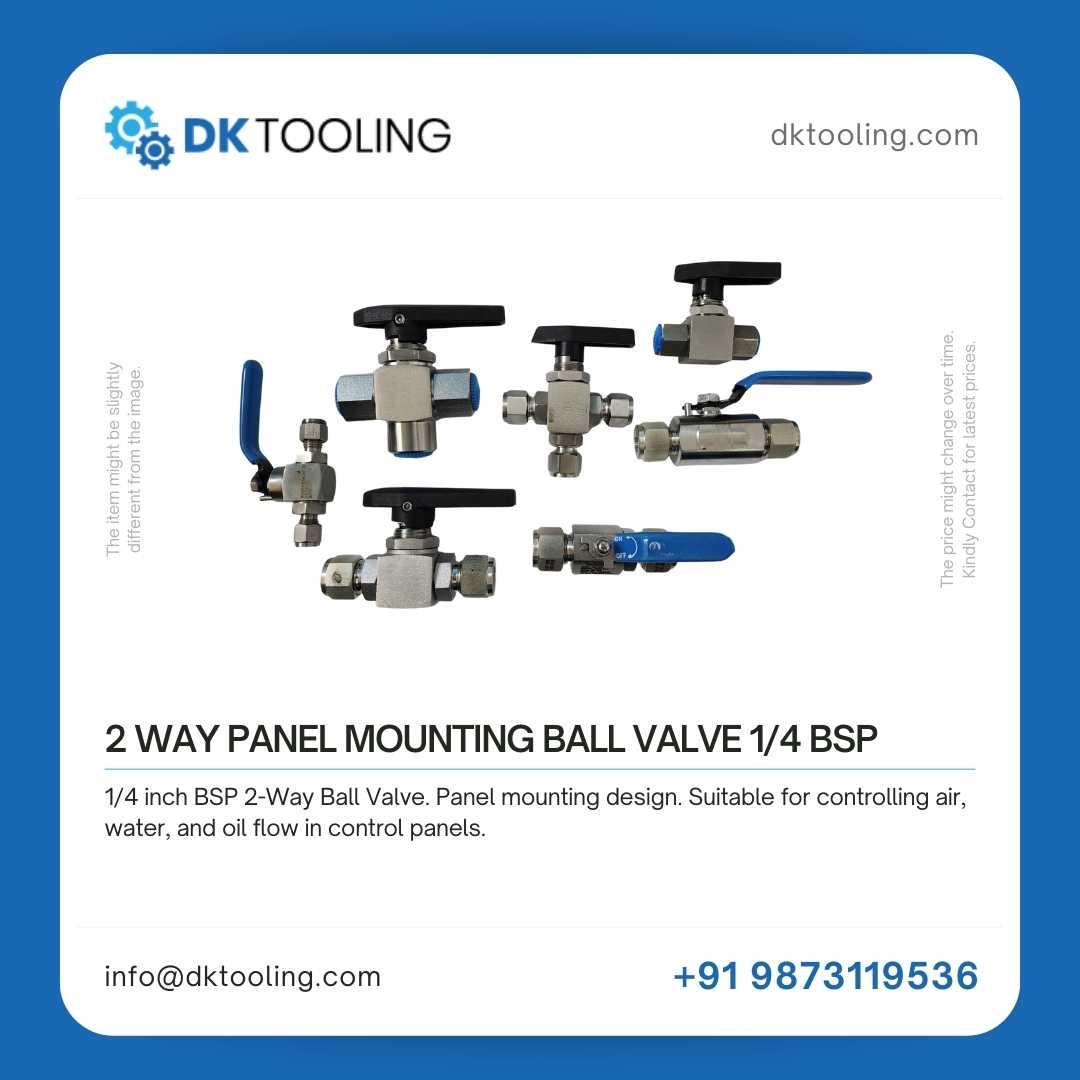 2 WAY PANEL MOUNTING BALL VALVE 1_4 BSP