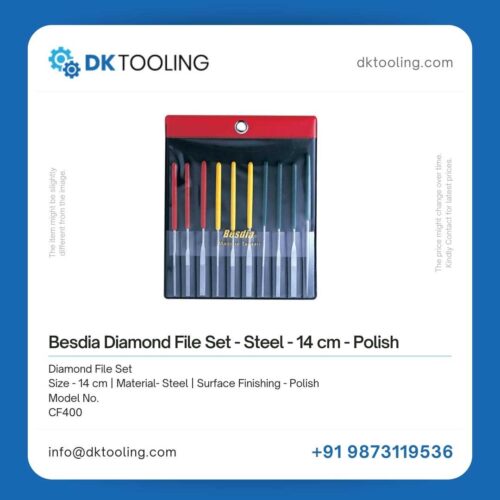 Besdia Diamond File Set – Steel – 14 cm – Polish
