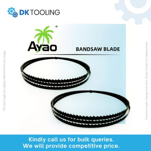 Premium Band Saw Blades 12TPI | 56-1/8″ x 1/4″ | High Performance Fine Cut Scroll & Curve Cutting Blades for 9″ Band Saws, 2-Pack