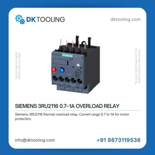 SIEMENS 3RU2116 0.7–1A OVERLOAD RELAY
