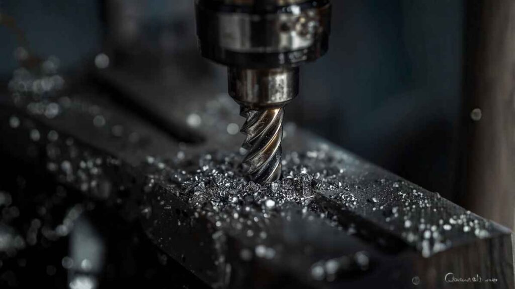 DK tapping process creating internal threads in metal