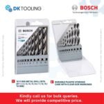 Bosch Drill Bits Set - Professional HSS PointTeQ 10-Piece Metal Bit Kit