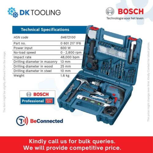Bosch Drill Machine Kit GSB 13 RE Professional 600W 3-in-1 Impact Drill