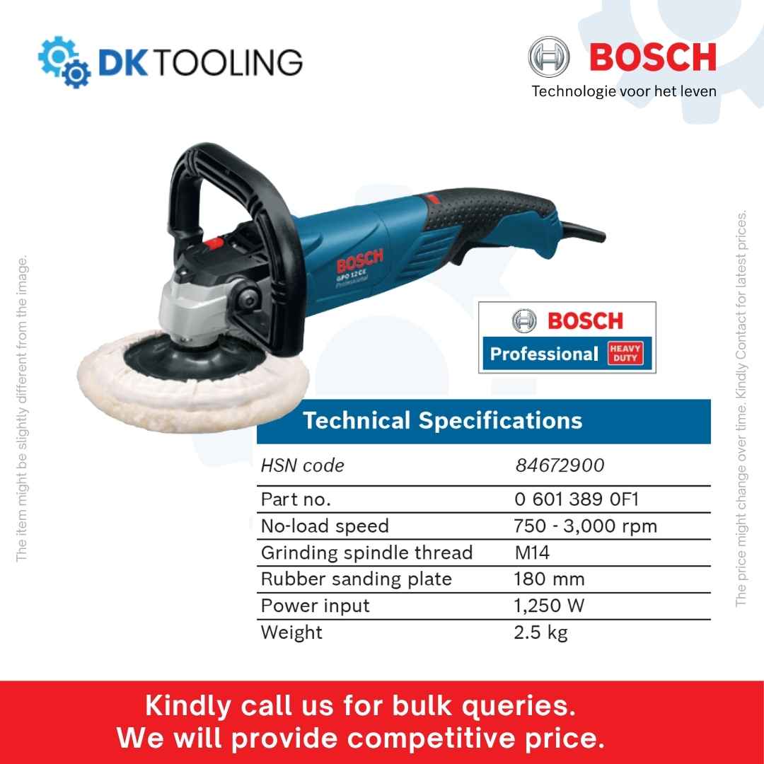 Bosch Polisher GPO 12 CE Professional 1250W 180mm Rotary Polisher