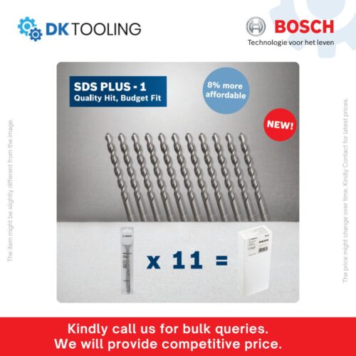 Bosch Drill Bit Sets SDS Plus-1 – High Performance Industrial Grade Drill Machine Kit (11 Pcs Pack)