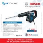 Premium DEMOLITION HAMMER GSH 5 Bosch Professional 1100W 7.5J Hex Breaker with Vario-Lock Heavy-Duty Concrete & Masonry Chiselling Kit