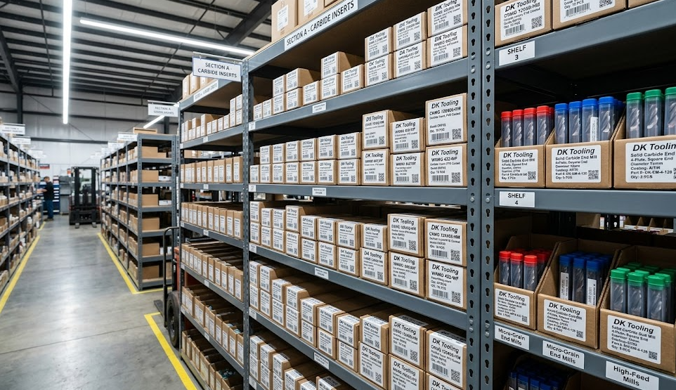 Stocked inventory from a cnc tooling supplier ready for fast dispatch